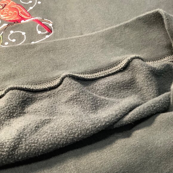 Vintage M & C Sportswear Women’s Sweatshirt 1X Cardinal Embroidered Granny Core - Picture 6 of 9